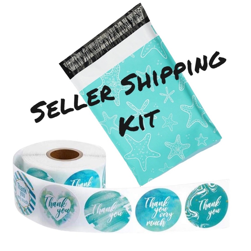 Starfish 🏝️ Seller Kit w/10 Poly mailers, 120 ThankYou stickers